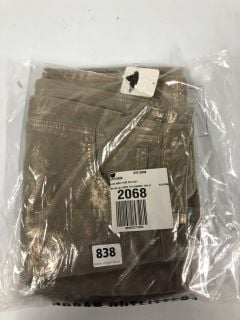 METALLIC LUCKY YOU BARREL TAN - SIZE 27 - RRP £140.00