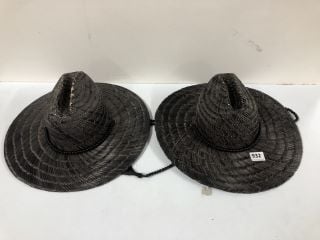 2 X WYETH HATS - RRP £68.00