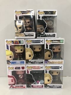 8 X FUNK POP FIGURES INC STAR WARS KYLO REN & LOKI VICTOR TIMELY