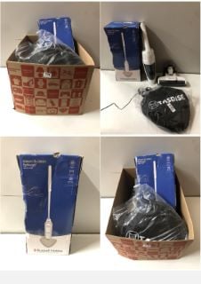 BOX OF ITEMS INCL. RUSSELL HOBBS STEAM&CLEAN STEAM MOP