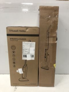 2 X STEAM MOPS INC RUSSELL HOBBS STEAM & CLEAN STEAM MOP