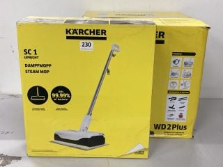 2X KARCHER ITEMS INCL. KARCHER STEAM MOP