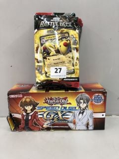 POKÉMON AMPHAROS EX BATTLE DECK & YU-GI-OH SPEED DUAL GX DUEL ACADEMY BOX