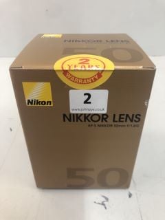 NIKON NIKKOR LENS AF-S NIKKOR 50MM F/1.8G RRP: £229.00