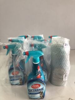 QTY OF BOTTLES OF SIMPLE SOLUTION EXTREME STAIN & ODOUR REMOVER