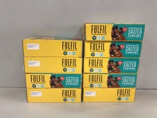 10X FULFIL CHOCOLATE SALTED CARAMEL PROTEIN BARS (BB: 11-09-24)