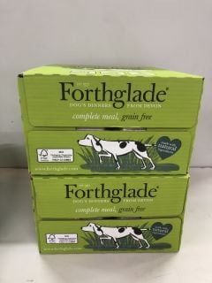 3X BOXES OF FORTHGLADE GRAIN FREE COMPLETE DOG MEAL MULTI PACK (BB:07/24)