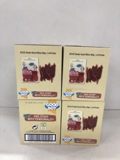 4X BOX OF GOOD BOY TENDER DUCK FILLETS (BB: 21/10/2024)