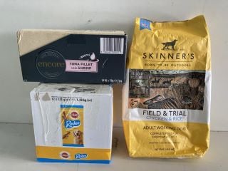 3 X ANIMAL FOOD ITEMS INC ENCORE TUNA FILLET WITH SHRIMP (BB:22/11/2026)