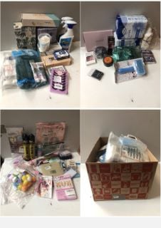 BOX OF ITEMS INC LADY EYELASHES