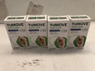 4 X YUMOVE JOINT CARE FOR SENIOR DOGS X120 TABLETS (BB: 04/25)