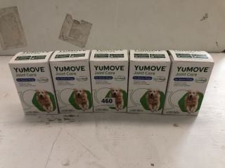 5 X YUMOVE JOINT CARE FOR SENIOR DOGS X120 TABLETS (BB: 08/24)