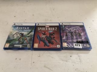 3 X PLAYSTATION 5 GAMES INC MARVEL SPIDER-MAN 2