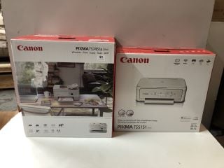 2X CANON PRINTERS INCL. CANON PIXMA TS7451A PRINTER WHITE