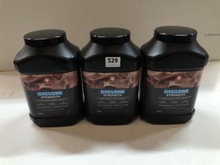 3 X MAXI NUTRITION CYCLONE STRENGTH (BB: 10/24)