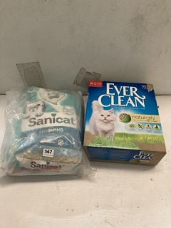 2 X ANIMAL ITEMS INC EVERCLEAN SUPER PREMIUM CLUMPING CAT LITTER