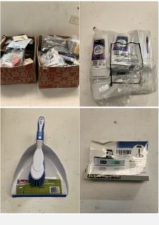 2X BOXES OF ITEMS INC SPONTEX DUSTPAN AND BRUSH