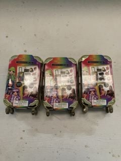 3X RAINBOW HIGH SLEEPOVER SETS WITH CARRY CASES