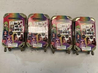 3X RAINBOW HIGH SLEEPOVER SETS WITH CARRY CASES