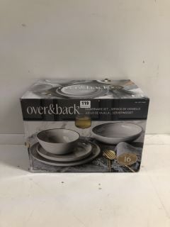 OVER & BACK 16 PIECE DINNERWARE SET