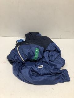 2 X COLUMBIA ZIPPED JACKETS IN TWO-TONE BLUE - SIZES VARY