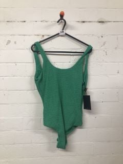 WOMEN'S DESIGNER ONE PIECE IN EMERALD GREEN - SIZE S - RRP $110