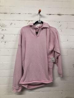 WOMEN'S DESIGNER HOODIE IN POWEDER PINK - SIZE XS - RRP $108