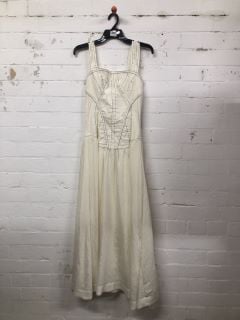 WOMEN'S DESIGNER DRESS IN IVORY COMBO - SIZE M - RRP £160