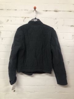 DESIGNER ZIPPED BOMBER JACKET IN BLACK - SIZE M - RRP £158