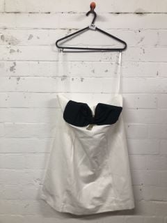 WOMEN'S DESIGNER DRESS IN WHITE/BLACK - SIZE XL - RRP £120