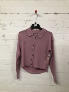 WOMEN'S DESIGNER CROPPED SHIRT IN PINK - SIZE XS - RRP £168