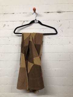 PAIR OF OFF THE GRID DESIGNER TROUSERS IN BROWN - SIZE 25 - RRP £188