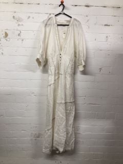 WOMEN'S DESIGNER DRESS IN IVORY - SIZE XL - RRP £165