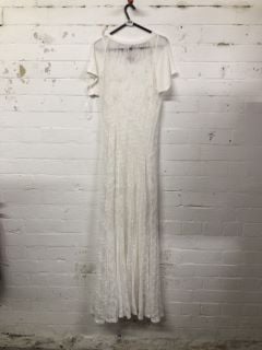 WOMEN'S DESIGNER DRESS IN WHITE - SIZE L - RRP £188