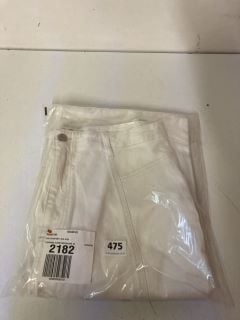 FLORENCE FLARE JEANS IN WHITE - SIZE 33