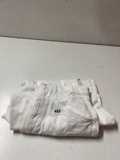 COME AS YOU ARE MAX WHITE DENIM JEANS - SIZE UK 8 - RRP $118