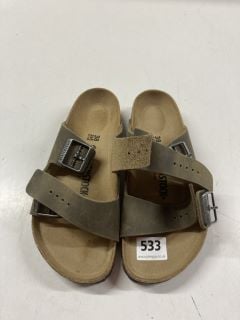 PAIR OF BIRKENSTOCK DESIGNER SANDALS - SIZE 38