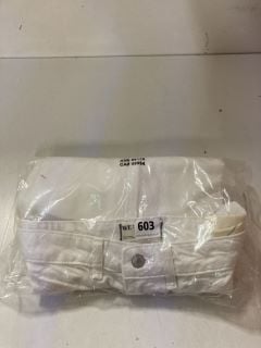 COME AS YOU ARE DENIM MAX TROUSERS IN WHITE SIZE US 6