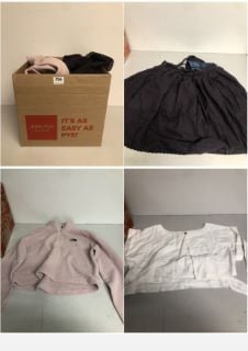 BOX OF PREMIUM DESIGNER CLOTHING IN VARIOUS SIZES & STYLES - APPROX RRP £500