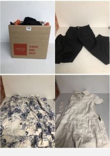 BOX OF PREMIUM DESIGNER CLOTHING IN VARIOUS SIZES & STYLES - APPROX RRP £500