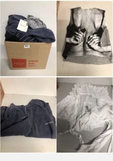 BOX OF PREMIUM DESIGNER CLOTHING IN VARIOUS SIZES & STYLES - APPROX RRP £500