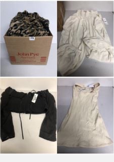 BOX OF PREMIUM DESIGNER CLOTHING IN VARIOUS SIZES & STYLES - APPROX RRP £500