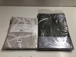 2 X ITEMS TO INCLUDE HOME PABLO  STONE SINGLE DUVET SET