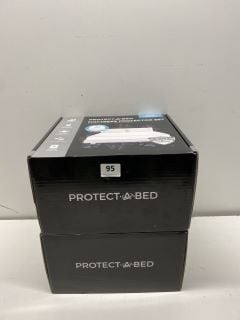 2 X PROTECT A BED MATTRESS PROTECTOR SETS