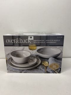 OVER & BACK 16 PIECE DINNERWARE SET