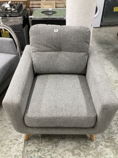 JOHN LEWIS GREY FABRIC ARMCHAIR