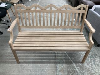 JOHN LEWIS SQUIGGLE WOODEN GARDEN BENCH