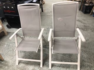 PAIR OF JOHN LEWIS FOLDING GARDEN CHAIRS