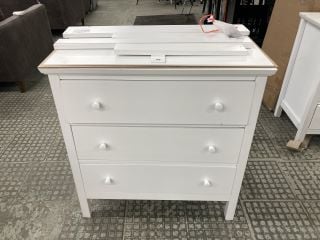 JOHN LEWIS WILTON THREE-DRAWER BEDSIDE CHEST