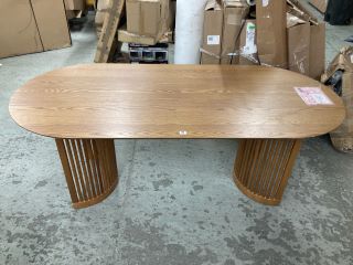 JOHN LEWIS TRESTLE SIX-SEATER LARGE OAK DINING TABLE RRP £798